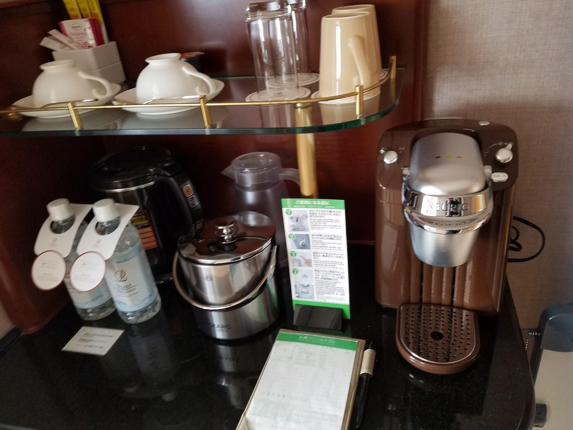 Sapporo Prince Hotel Exterior foto A Nespresso machine in a hotel room
